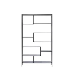 KARE Regał metalowy Loft 195 cm x 115 cm czarny