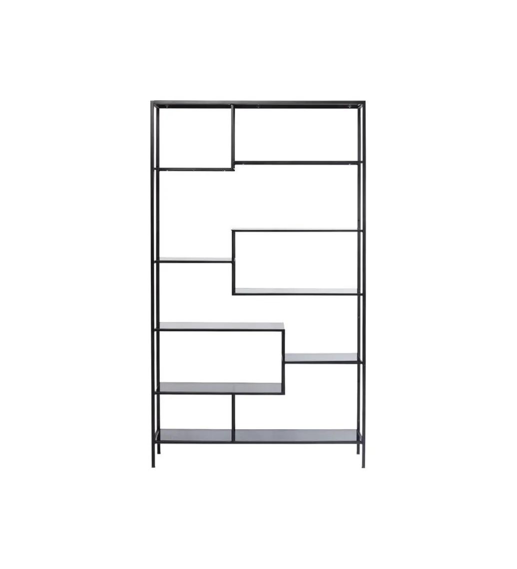 KARE Regał metalowy Loft 195 cm x 115 cm czarny