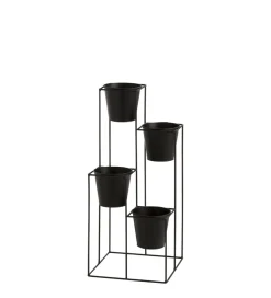 J-Line Regał na kwiaty Flowerpot Holder metalowy