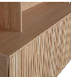 WOOOD Regał NEW GRAVURE 200 cm drewno dębu naturalna
