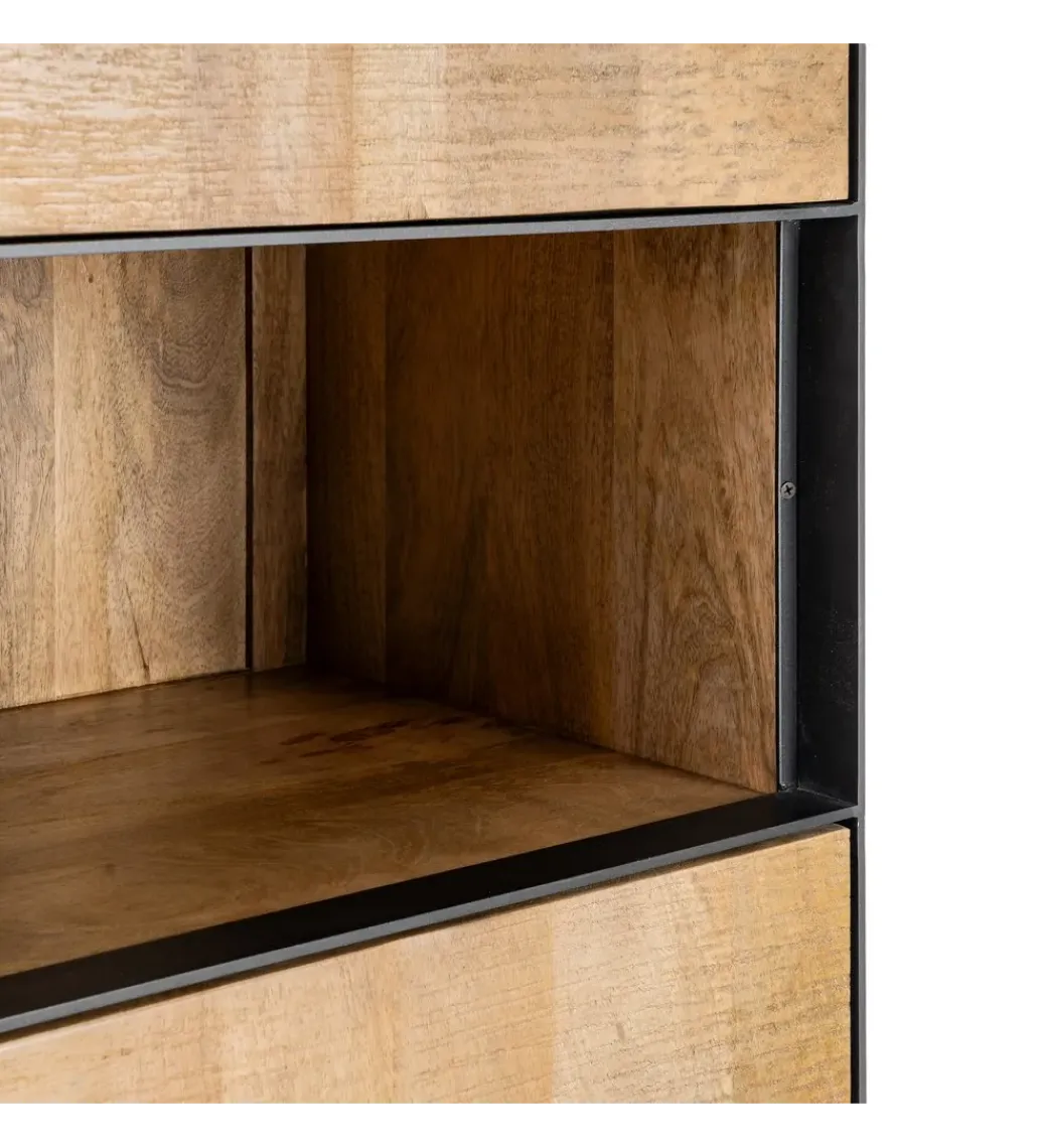 Zona-Design Regał OHIO 181 cm drewno mango naturalne
