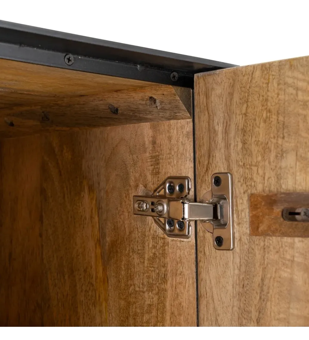 Zona-Design Regał OHIO 181 cm drewno mango naturalne