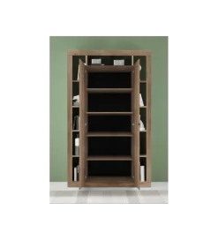MCA Linia Włoska Regał RIMINI 134 cm w kolorze dąb Mercure