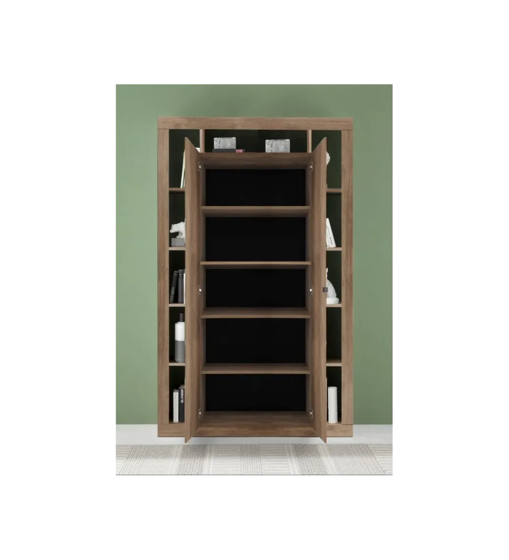 MCA Linia Włoska Regał RIMINI 134 cm w kolorze dąb Mercure