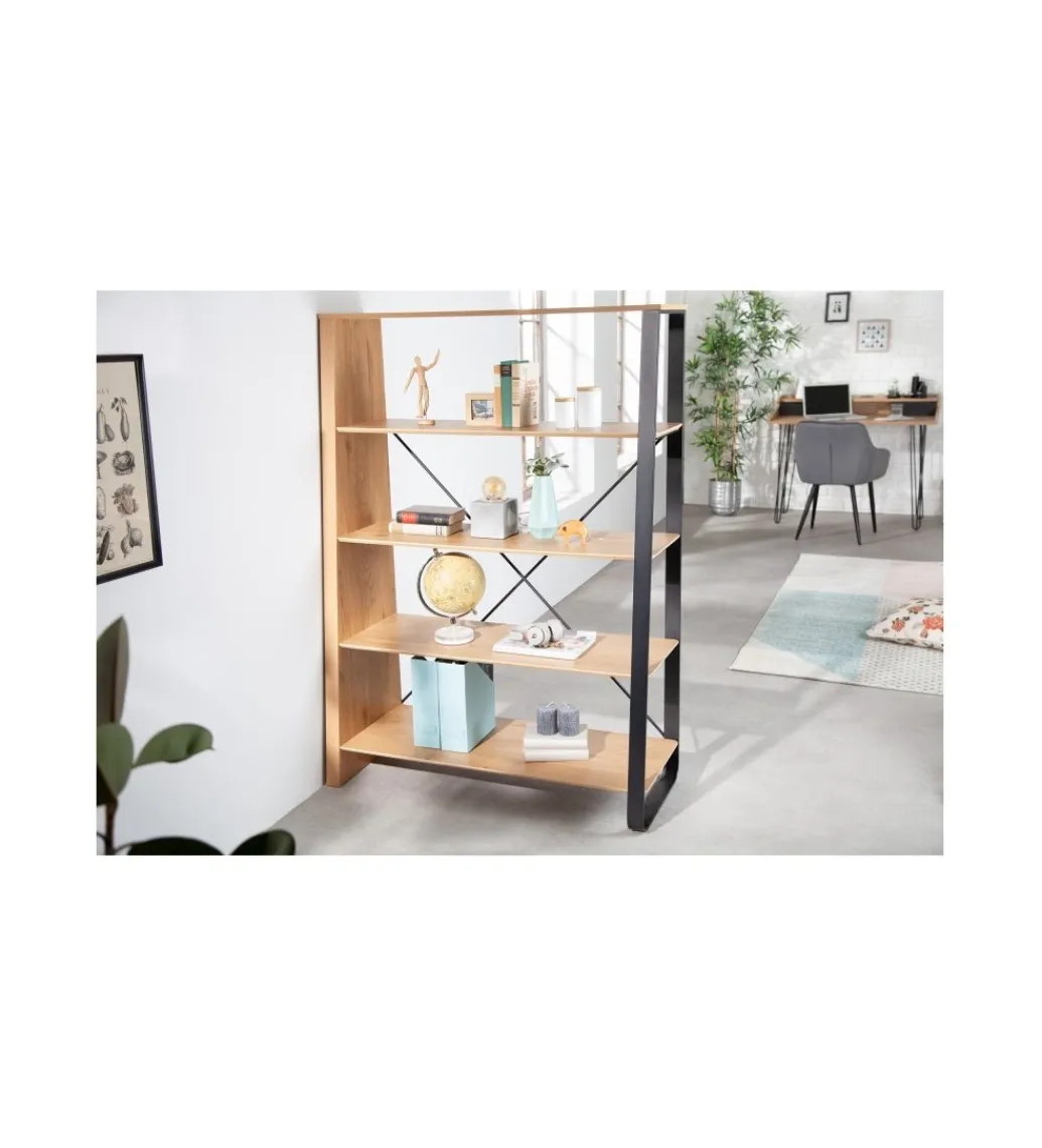 Invicta Interior Regał Sali 155 cm w kolorze dębowym