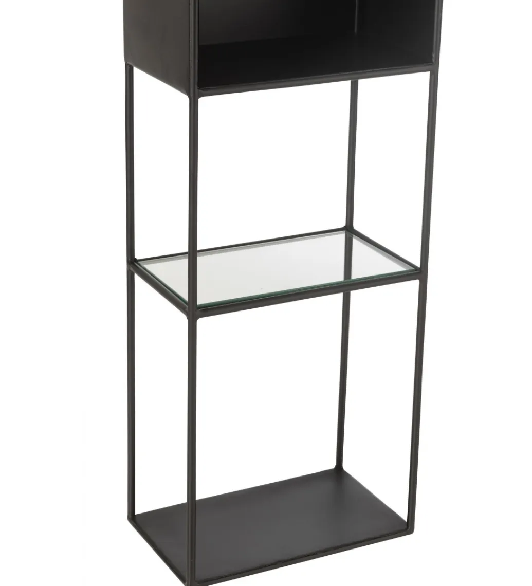 J-Line Regał Square 25 cm czarny
