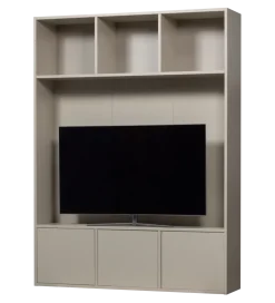 WOOOD Regał TV MEGGY 160 cm drewno sosny szary