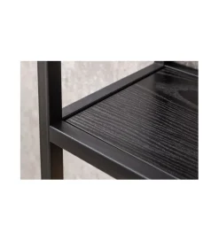Invicta Interior Regał wiszący FONTERA 75 cm czarny