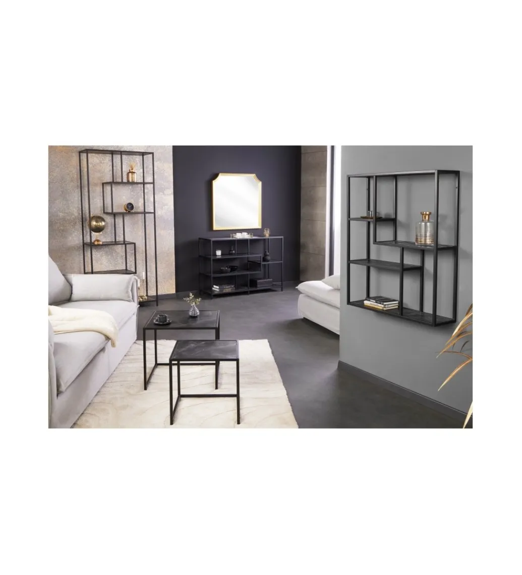 Invicta Interior Regał wiszący FONTERA 75 cm w optyce marmuru