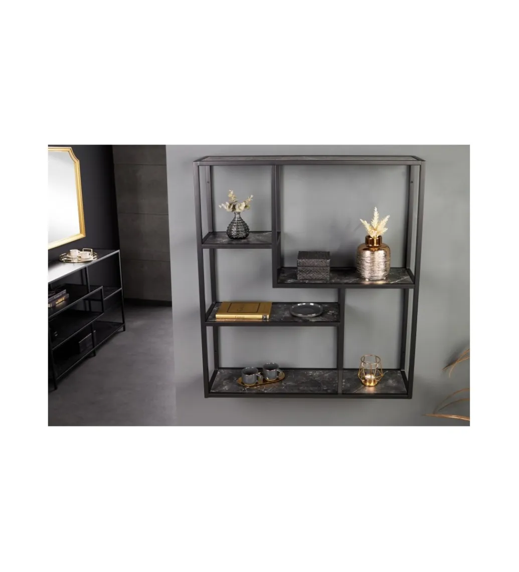 Invicta Interior Regał wiszący FONTERA 75 cm w optyce marmuru