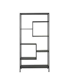 L&L Regał YVANA 200 cm czarny matt
