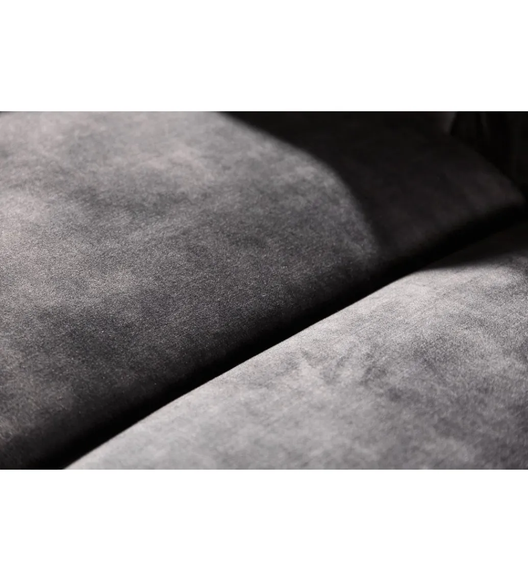 Invicta Interior Sofa ARIELLE Chesterfield 205 Cm szary aksamit