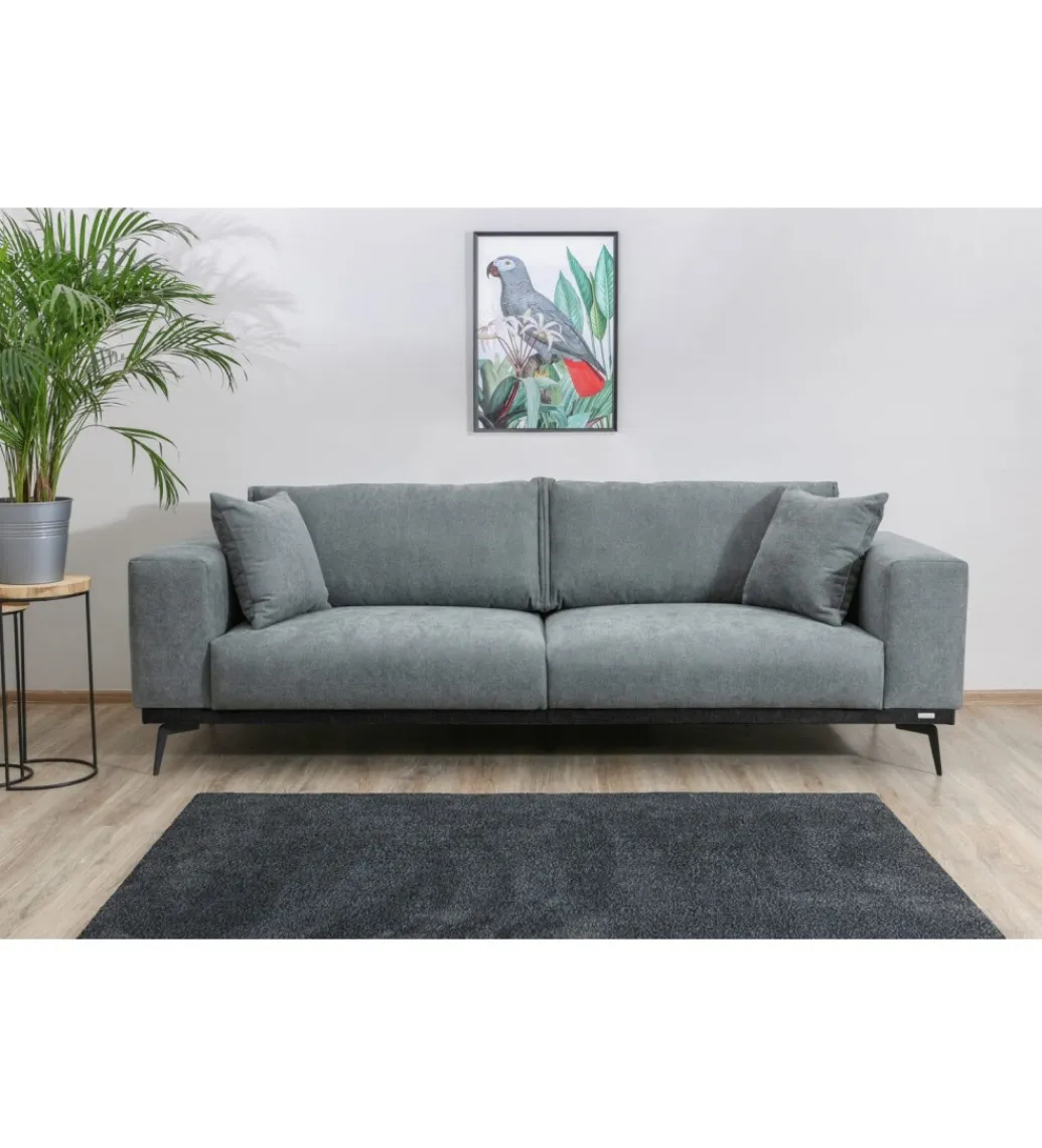 Comforteo Sofa ARIELLE Chesterfield 205 cm zielona