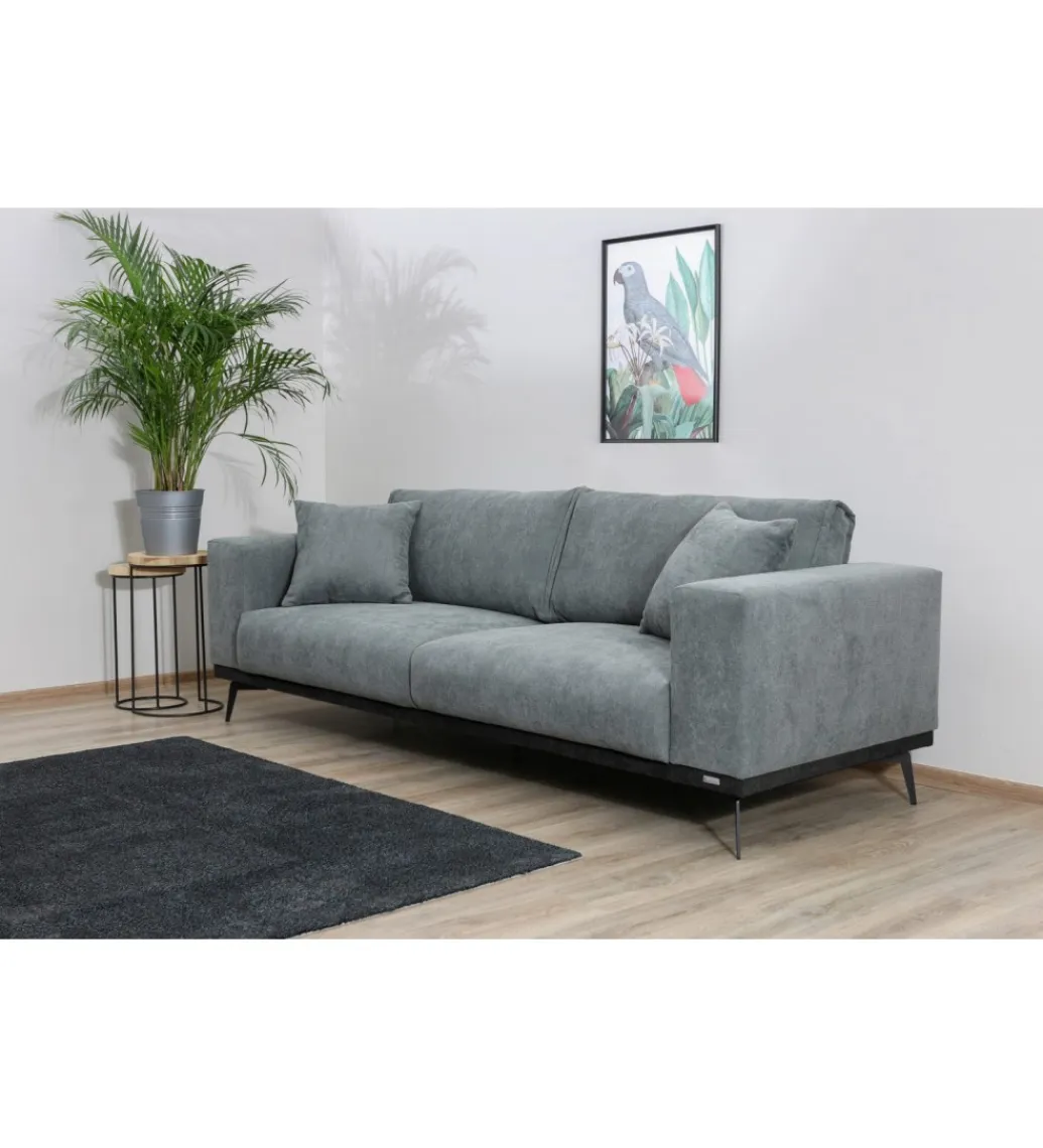 Comforteo Sofa ARIELLE Chesterfield 205 cm zielona