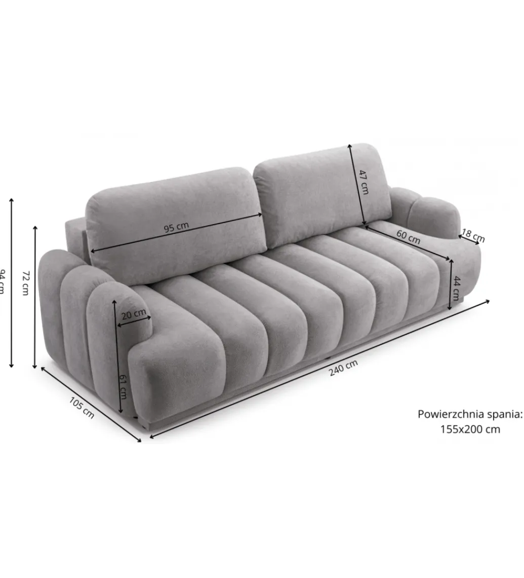 Kmeble Sofa CAMBIALLE 240 cm