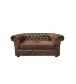 Invicta Interior Sofa Chesterfield antyczny brąz