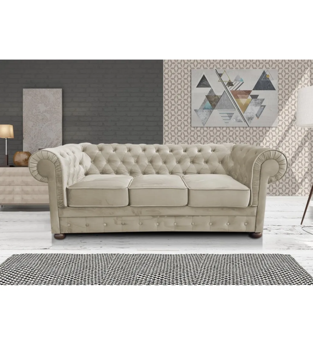 Zona-Design Sofa Chesterfield BAROZZI Modern Barock Clasic z funkcją spania