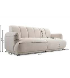 Kmeble Sofa COLESTUS 204 cm