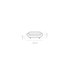 Wersal Sofa dwuosobowa MALLOW Gappa 200 cm
