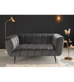 Invicta Interior - przedsprzedaż Sofa dwuosobowa Scarlett 165 cm szara