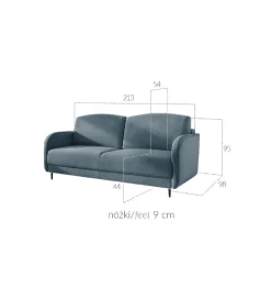 Comforteo Sofa LUZON Laguna 215 cm z funkcją spania