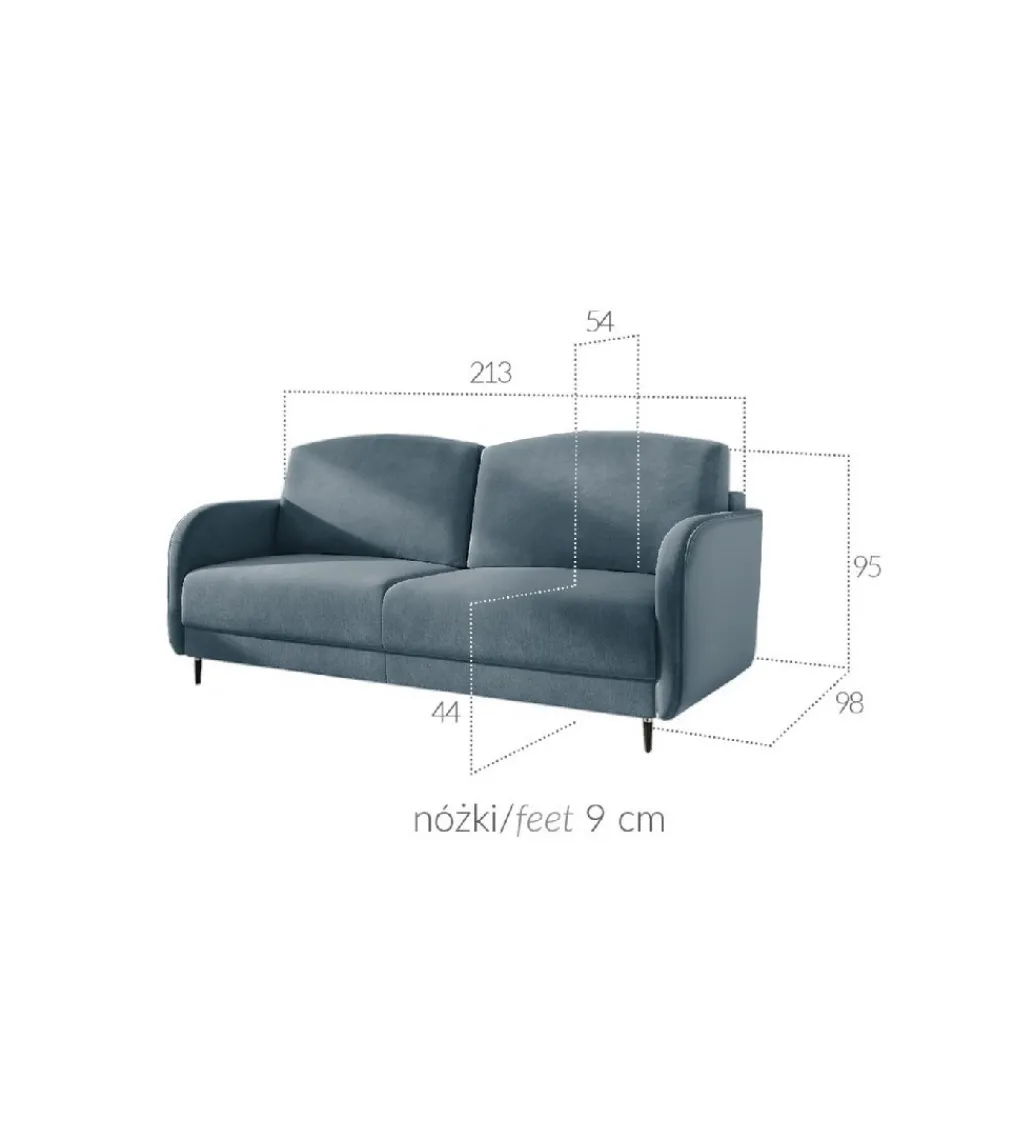 Comforteo Sofa LUZON Laguna 215 cm z funkcją spania