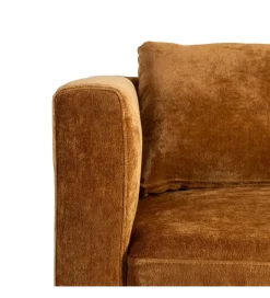Zona-Design Sofa MODERN BAROCK 240 cm aksamitna musztardowo-żółta