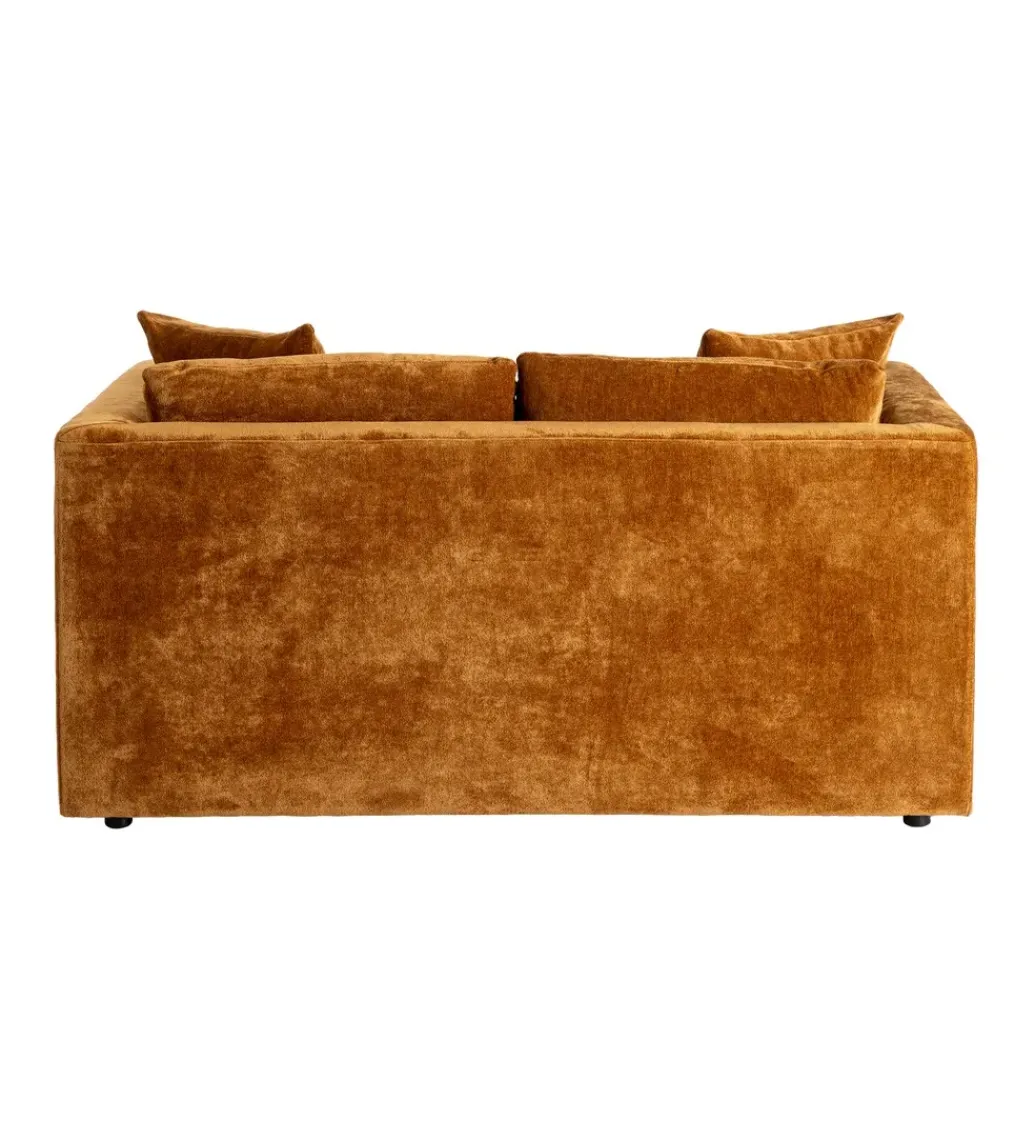 Zona-Design Sofa MODERN BAROCK 240 cm aksamitna musztardowo-żółta