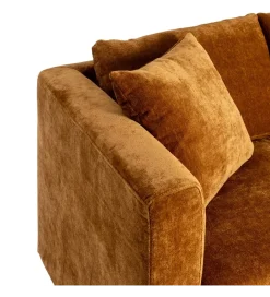 Zona-Design Sofa MODERN BAROCK 240 cm aksamitna musztardowo-żółta