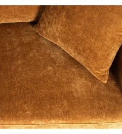 Zona-Design Sofa MODERN BAROCK 240 cm aksamitna musztardowo-żółta