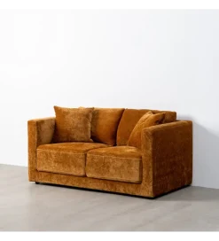 Zona-Design Sofa MODERN BAROCK 240 cm aksamitna musztardowo-żółta