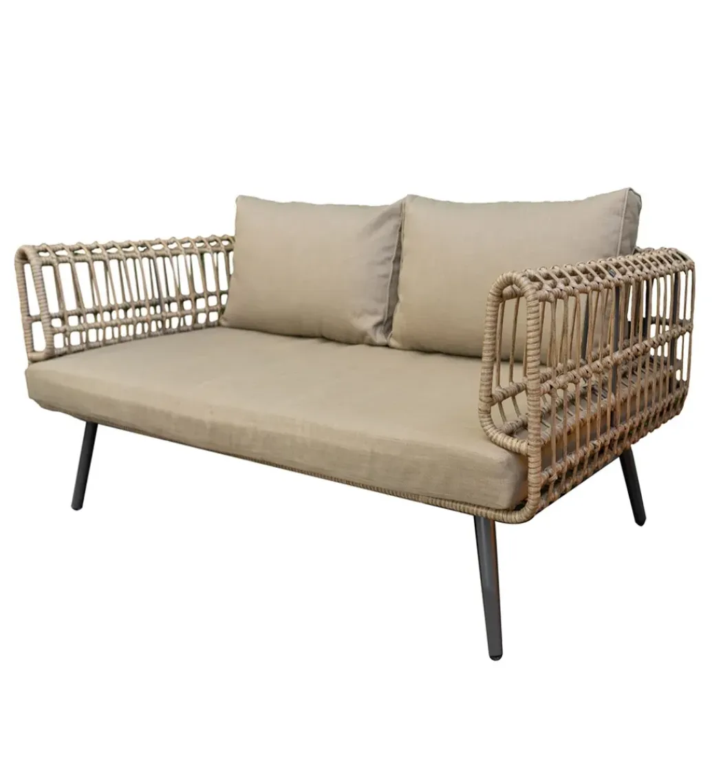 Zona-Design Sofa ogrodowa ARIKI 161 cm naturalna szara