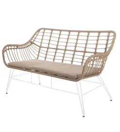 Zona-Design Sofa ogrodowa ARIKI 121 cm naturalna biała