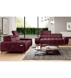 Wersal Sofa PALLADIO 194 cm Z Regulowanymi Zagłówkami