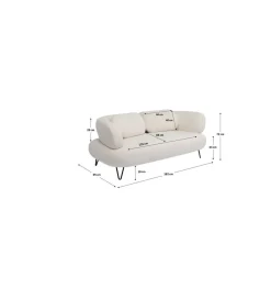 KDesign Sofa PEPPO 182 cm biała