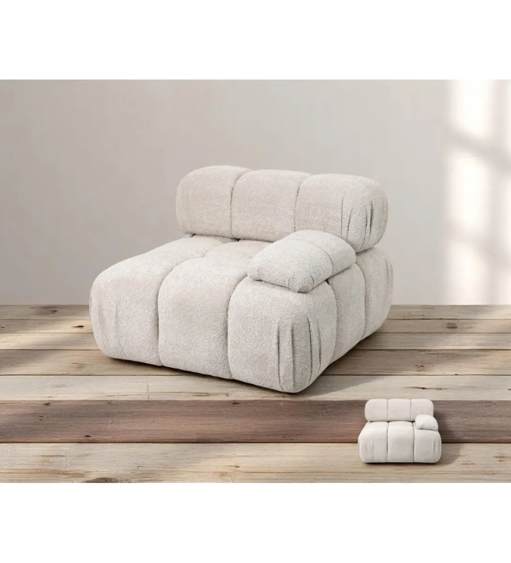 Imeri Sofa ROYAL 295 cm XL ze zdejmowanym pokryciem bouclé szare