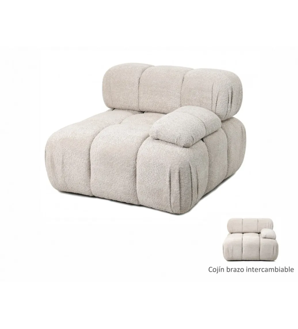 Imeri Sofa ROYAL 295 cm XL ze zdejmowanym pokryciem bouclé szare
