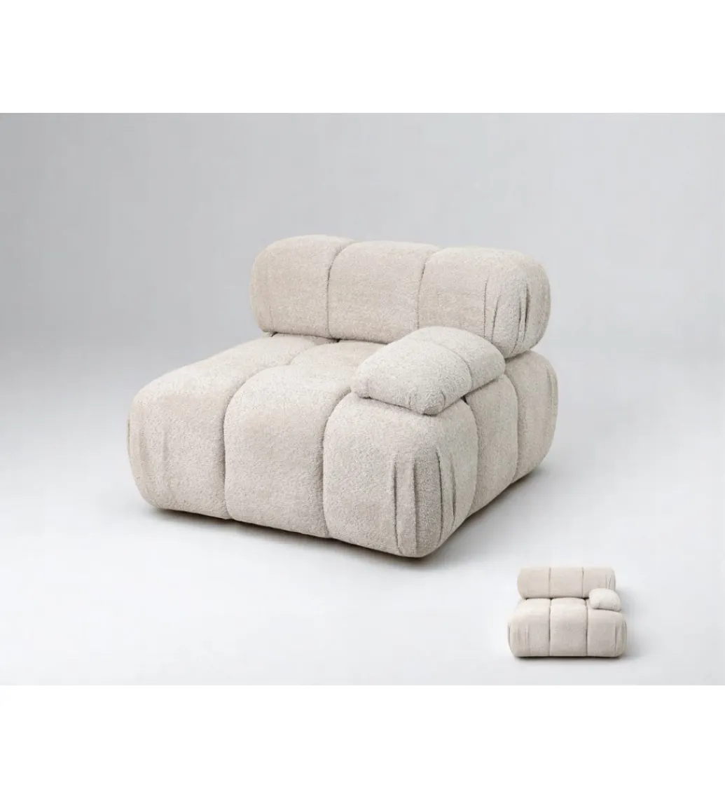 Imeri Sofa ROYAL 295 cm XL ze zdejmowanym pokryciem bouclé szare