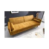 Invicta Interior - przedsprzedaż Sofa rozkładana MANILLA 196 cm musztardowo-żółta