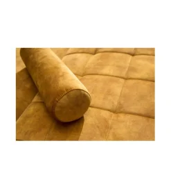 Invicta Interior - przedsprzedaż Sofa rozkładana MANILLA 196 cm musztardowo-żółta