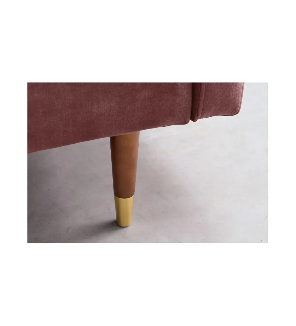 Invicta Interior - przedsprzedaż Sofa rozkładana MANILLA 196 cm różowa