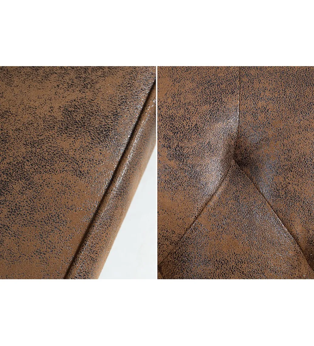 Invicta Interior Sofa rozkładana RAYAN 220 cm antyczny brąz