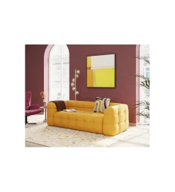 KDesign Sofa SALMANCA 240 cm żółta