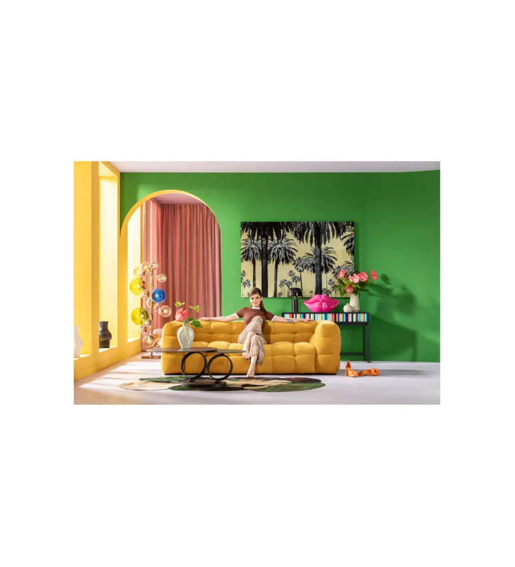 KDesign Sofa SALMANCA 240 cm żółta