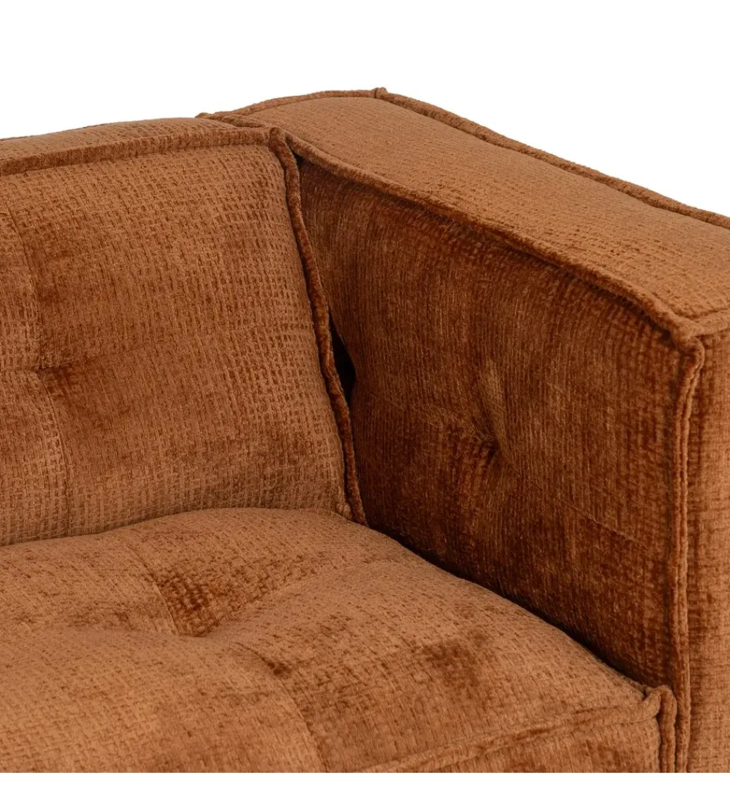 DENZO Sofa SIBARIS 218 cm ceglasta