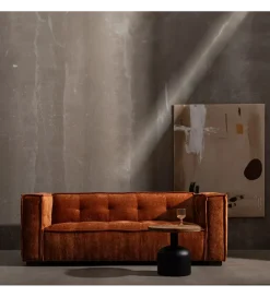 DENZO Sofa SIBARIS 218 cm ceglasta