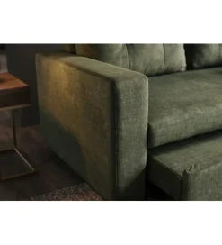 Invicta Interior - przedsprzedaż Sofa SMART 140 cm z funkcją spania zielony