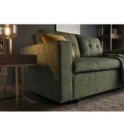 Invicta Interior - przedsprzedaż Sofa SMART 140 cm z funkcją spania zielony