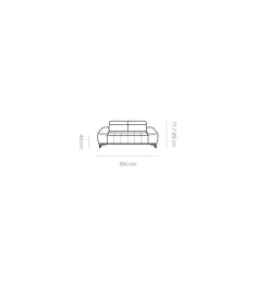 Wersal Sofa SOFIJA Modern Barock 235 cm beżowa