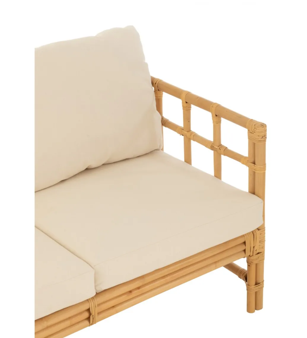 J-Line Sofa trzyosobowa ELISE 187 cm rattan